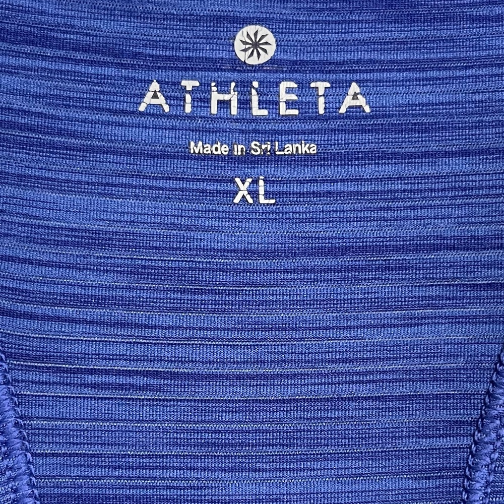 Athleta Fitted Racerback Tank XL Blue - Picture 2 of 3